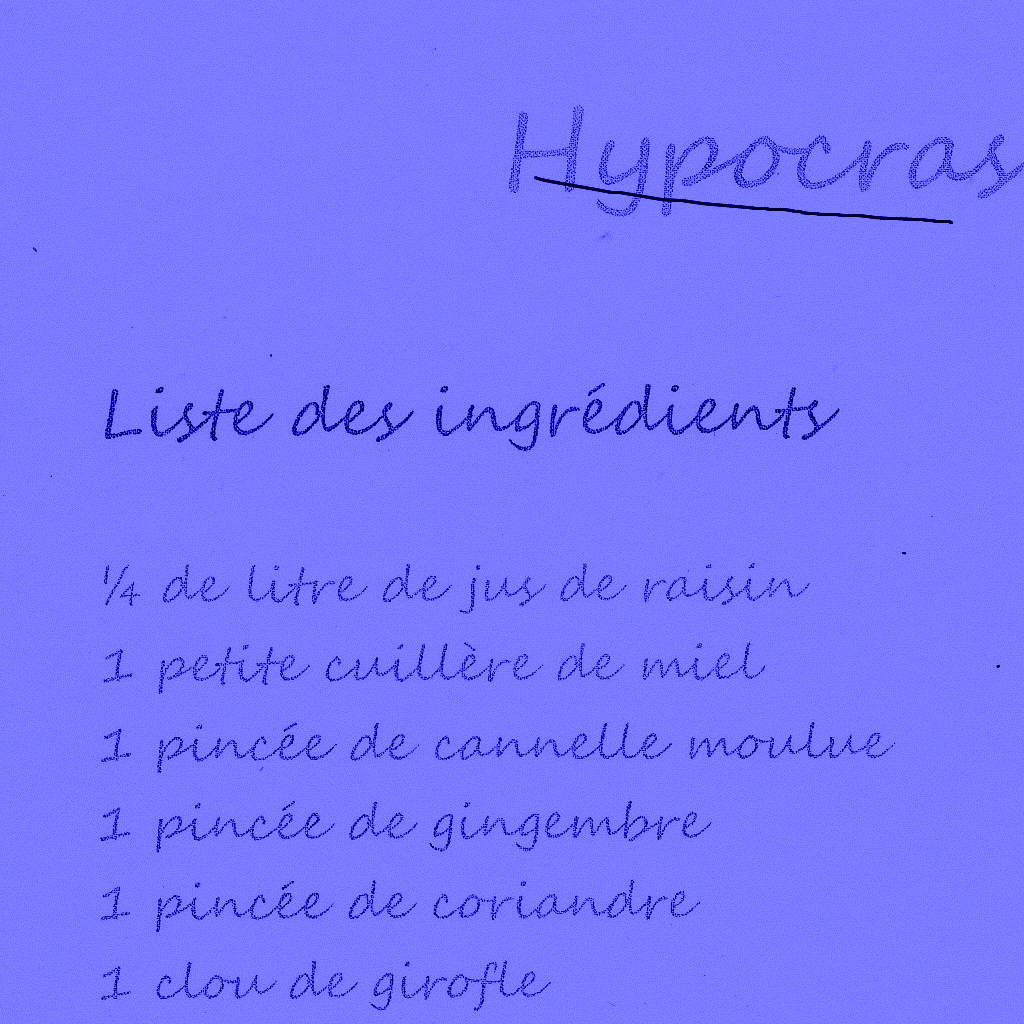 recette de lhypocras